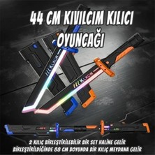 NW NessiWorld 456-38M 44 cm Kıvılcım Çıkaran Farklı Renklerde LED Işın Kılıcı 2 Kılıç Birleştr