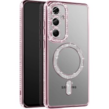 Vintessy Joko Samsung Galaxy A37 5g Joke Simli Magneticsafe Kılıf - Pembe