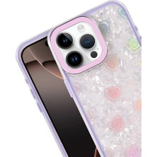 Vintessy Apple Iphone 15 Pro Max Lumi Desenli Kapak - Mor