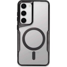Vintessy Samsung Galaxy S23 Kılıf Boyi Magsafe Silikon Kapak - Siyah