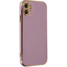 Vintessy Apple Iphone 12 Kılıf Volet Silikon - Mor