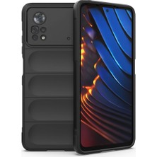 Vintessy Xiaomi Poco X4 Pro 5g Kılıf Optimum Silikon - Siyah