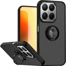 Vintessy Xiaomi Mi 15T Montreal Yüzüklü Silikon Kapak - Siyah