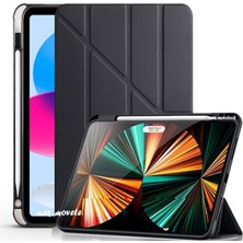 M.TK Moveteck Xiaomi Redmi Pad 2 Pro 12.1 Inç Uyumlu Kılıf Kalem Bölmeli Uyku Modlu Arkası Silikon Kapak