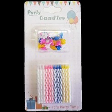 3b Trend Doğum Günü Mumları 48 Adet Renkli Spiral Birthday Candles