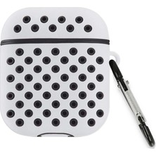 Vintessy Apple Airpods 3 (3.nesil) Spor Delikli Kılıf - Gri-Siyah