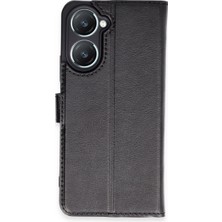 Vintessy Vivo Y18 Kılıf Trend S Plus Kapaklı Kılıf - Siyah