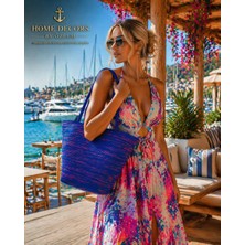 Hasır Omuz Çantası Plaj Çantası Günlük Çanta El Emeği Handmade