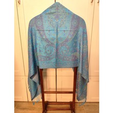 Çift Taraflı Kaşmir İpek Pashmina Şal