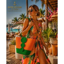 Hasır Omuz Çantası Plaj Çantası Günlük Çanta  El Emeği  Handmade