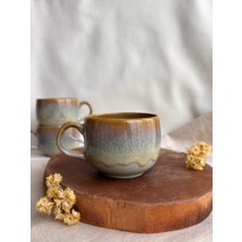 Nora Atelier Ceramic Aurora Serisi, Kulplu Klasik Fincan