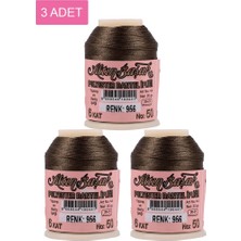 Ethab Ticaret 3 Adet Altınbaşak Oya ve Dantel Ipi 20 gr - Royaleks - No: 956