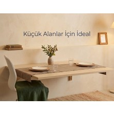 Bmd Mobilya Kompakt Çalışma Masası 68x50 cm – Küçük Odalar İçin Bilgisayar Masası- Mutfak Masası