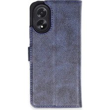Vintessy Oppo A38 Kılıf Trend S Plus Kapaklı Kılıf - Lacivert
