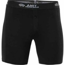 Anıt Likralı Uzun Erkek Boxer Siyah - 1114A