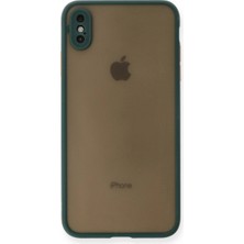Vintessy Apple Iphone Xs Max Kılıf Montreal Silikon Kapak - Yeşil