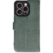 Vintessy Apple Iphone 16 Pro Kılıf Trend S Plus Kapaklı Kılıf - Yeşil