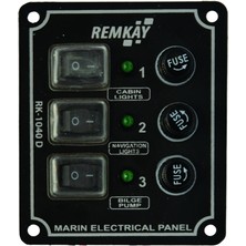 Remkay Tekne & Karavan 3lü Switch Sigorta Paneli
