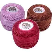 Ethab Ticaret 3 Adet Kaplan Etamin ve Kaniçe Ipi 8 No Kod/renk: 717 - 400 - 816 - Ryl