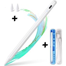M.TK Moveteck Dokunmatik Kalem Tüm Cihazlara Uyumlu Tablet Telefon Yazı Çizim Kalemi ve Kalem Kutusu Uç Çantası iPad Pen Ios Android Windows Apple Samsung Honor Huawei Lenovo