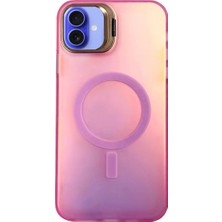 Vintessy Apple Iphone 16 Plus Kılıf Primera Magsafe Standlı Kapak - Pembe