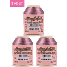 Ethab Ticaret 3 Adet Altınbaşak Oya ve Dantel Ipi 20 gr - Royaleks - No: 694