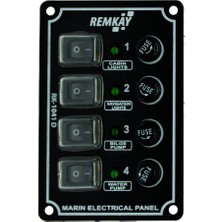 Remkay Tekne & Karavan 4lü Switch Sigorta Paneli