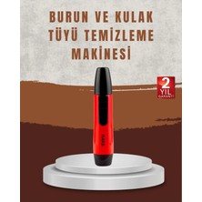 Raks Leo Burun Kulak Tüy Alma Makinesi 45 Dk Şarj Süreli Kırmızı