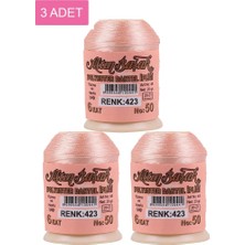 Ethab Ticaret 3 Adet Altınbaşak Oya ve Dantel Ipi 20 gr - Royaleks - No: 423