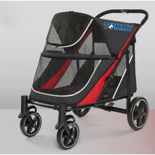 Muratech Tommy Evcil Hayvan Arabası Kırmızı 112*65*100CM Max 40KG