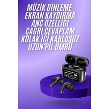 Trendlia Yeni Nesil Anc Özellikli Çağrı Cevaplayan Dokunmatik Ekranlı Bluetooth Kulaklık Siyah