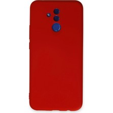 Vintessy Huawei Mate 20 Lite Kılıf Nano Içi Kadife Silikon - Kırmızı