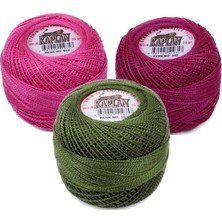 Ethab Ticaret 3 Adet Kaplan Etamin ve Kaniçe Ipi 8 No Kod/renk: 602 - 599 - 1015 - Ryl