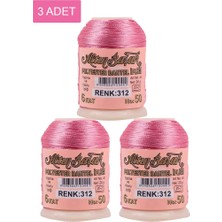 Ethab Ticaret 3 Adet Altınbaşak Oya ve Dantel Ipi 20 gr - Royaleks - No: 312