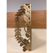 Plus Home Tepsi Dekoratif Dikdörtgen Döküm Pirinç Aynalı Renk Mat Eskitme Boyut 40X30 cm