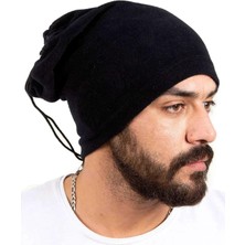 Ethab Ticaret Polar Unisex Ipli Bere ve Boyunluk Siyah