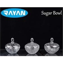 Ethab Ticaret Cam Şekerlik Sugar Bowl ROYALEKS-G-504BC