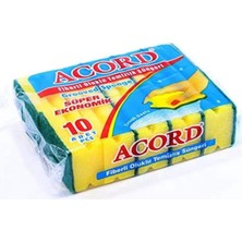 Ethab Ticaret Oluklu Bulaşık Süngeri Ekonomik Paket 10 Adet Eskta Güçlü Kolay Temizlik