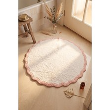 Chalevienne Amalfi %100 Pamuk, El Dokuması Banyo Paspası Pembe 100X100