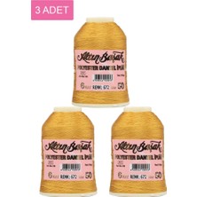 Ethab Ticaret 3 Adet Altınbaşak Oya ve Dantel Ipi 20 gr - Royaleks - No: 672