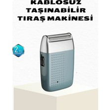 Şarjlı Kuru Kullanım Tıraş Makinesi – Kablosuz, Taşınabilir