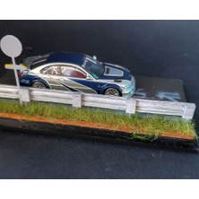 Scale Model World 1/64 Tokyo Street Diorama Display Case, Jdm Road Scene Serileme Kutusu