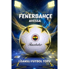 Avessa Lisanslı Fenerbahçe Futbol Topu  - Dayanıklı ve Uzun Ömürlü Yapı - No:5 - 430 gr