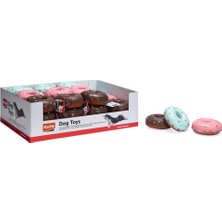 Karlie Muratech Karlıe Donat Figürlü Sesli Köpek Oyuncağı (12CM)