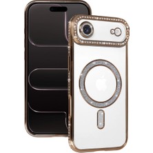 Vintessy Apple Iphone 17 Air Joke Simli Magneticsafe Kılıf - Gold