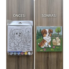 Laura Baby Sevimli Desenli Çocuk Tuval Boyama Seti