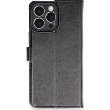 Vintessy Apple Iphone 16 Pro Max Kılıf Trend S Plus Kapaklı Kılıf - Siyah