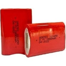 İsmiyle Al Sertec 103450 Li-Ion 3.7V 1800MAH Prizmatik Şarjlı Pil