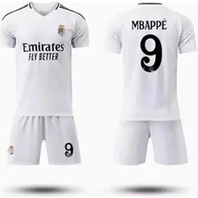 R.e.a.l M.a.d.r.i.d 2024/25 Yeni Sezon Kylian Mbappe Iç Saha Çocuk Forması 4'lü Set