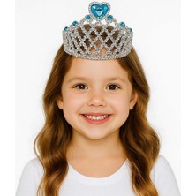 Zero Land Muratech Mi Kalpli Gümüş Renk Kraliçe Tacı Prenses Tacı